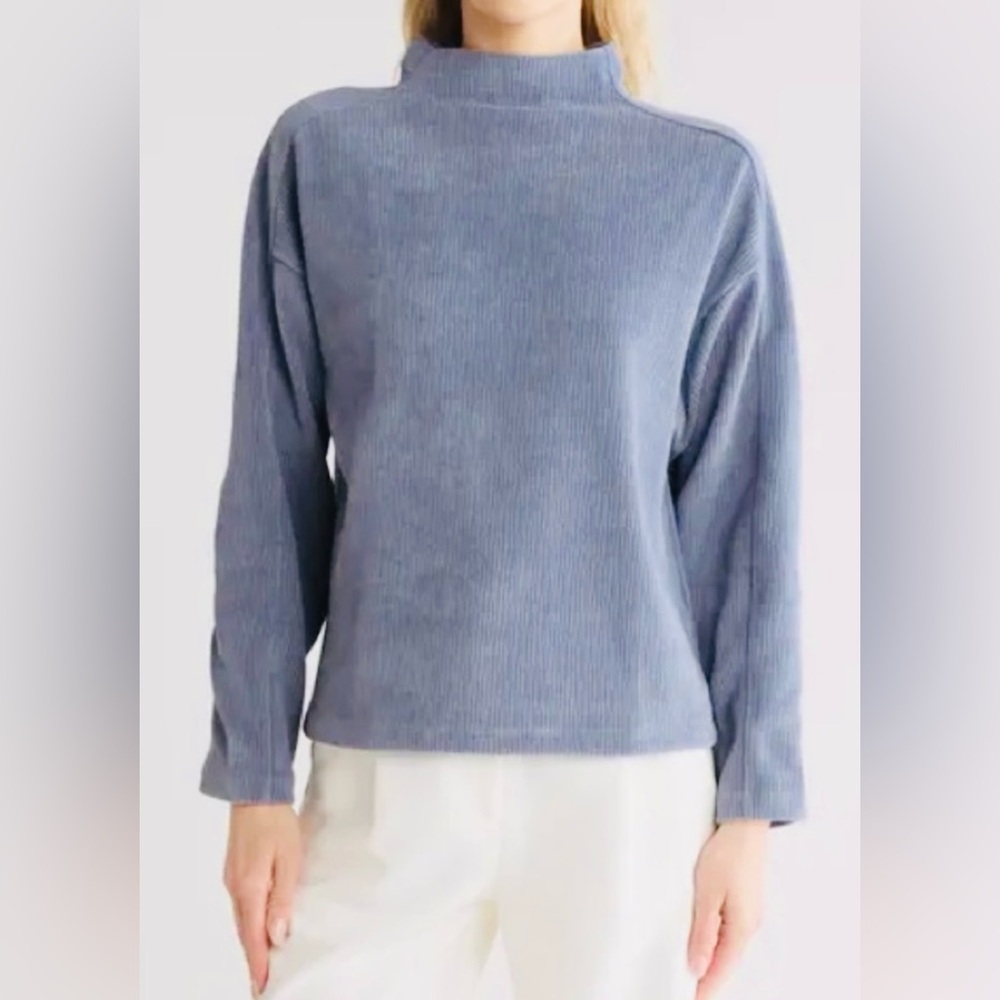 NEW WITH TAGS! Madewell Striped Jacquard Funnelneck Top, Size X-Small